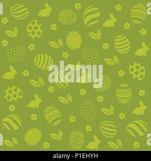 Easter holiday green background for printing on fabric, paper for scrapbooking Stock Vector