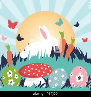 Happy Easter greeting card Stock Vector