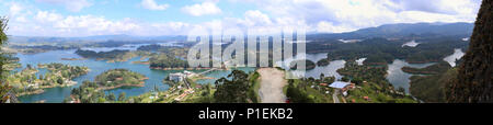 Lake views from the top of El Penon in Guatape, Colombia Stock Photo