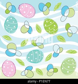 Floral background, easter Stock Vector