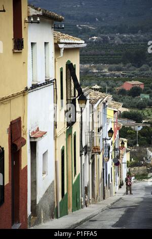 SPAIN - Valencia autonomous region - Marina Alta (district) - Alicante. Parcent; arquitectura popular. Stock Photo