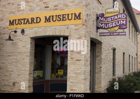 National Mustard museum in Middleton WI Stock Photo