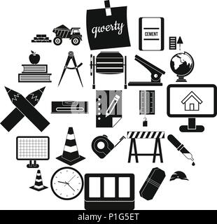 Range icons set, simple style Stock Vector Image & Art - Alamy
