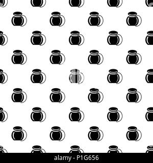 Dental floss icon, simple black style Stock Vector