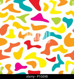 Colorful camouflage seamless pattern, vector illustration for wall art and backgrounds Stock Vector