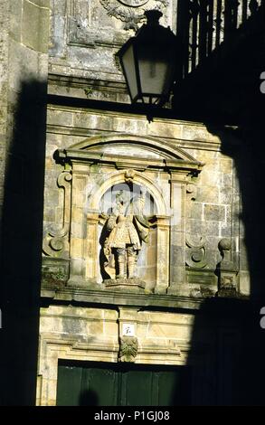 SPAIN - Galicia - A CORUÑA - SANTIAGO DE COMPOSTELA. Santiago de Compostela, Casa de la Parra. Stock Photo