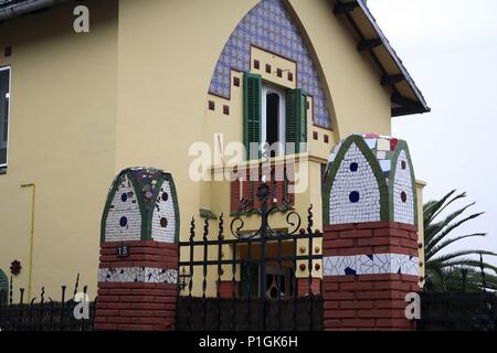 SPAIN - Catalonia - Alt Penedés (district) - Barcelona. Gelida; casa modernista. Stock Photo