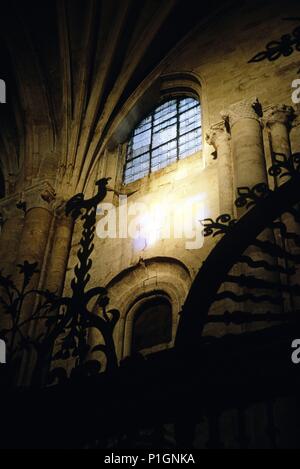 SPAIN - LA RIOJA - Rioja Alta (district). Santo Domingo de la Calzada; Catedral, interior (Camino de Santiago). Stock Photo