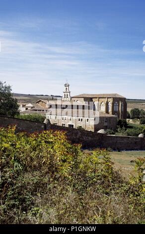 SPAIN - LA RIOJA - Rioja Alta (district). Monasterio de Cañas. Stock Photo