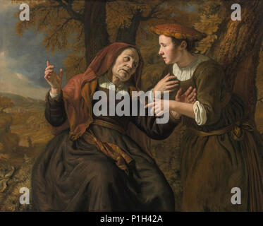 'Ruth and Naomi' by Jan Victors, 1653. Stock Photo