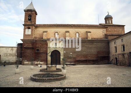 SPAIN - ARAGON - Campo de Cariñena (district) - Saragossa Zaragoza. Cariñena; ermita de Nuestra señora de Lagunas. Stock Photo