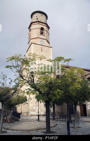 SPAIN - Catalonia - Alt Camp (district) - TARRAGONA. Aliò; Esglesia / Iglesia Parroquial. Stock Photo