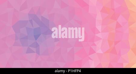 Blue pink orange low poly vector gradient texture. Colorful polygonal illustration, good as a cell phone, marketing material, or website background. A Stock Vector