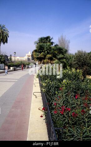 SPAIN - La Huerta de Murcia (district) - MURCIA. Murcia, Paseo El Malecón. Stock Photo