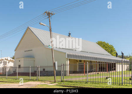 ELLIOT, SOUTH AFRICA - MARCH 28, 2018: The Du Plessis Hall of the Dutch Reformed Church in Elliot in the Eastern Cape Province Stock Photo