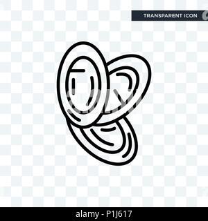Dishes Stack vector icon isolated on transparent background, Dishes Stack logo concept Stock Vector
