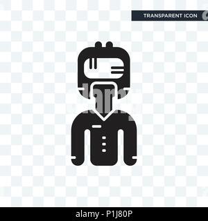 Augmented reality vector icon isolated on transparent background, Augmented reality logo concept Stock Vector