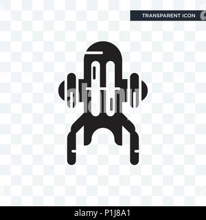 Jet pack vector icon isolated on transparent background, Jet pack logo concept Stock Vector