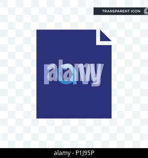 raw file vector icon isolated on transparent background, raw file logo concept Stock Vector