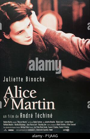 Original Film Title: ALICE ET MARTIN.  English Title: ALICE AND MARTIN.  Film Director: ANDRE TECHINE.  Year: 1998. Credit: LES FILMS ALAIN SARDE / Album Stock Photo