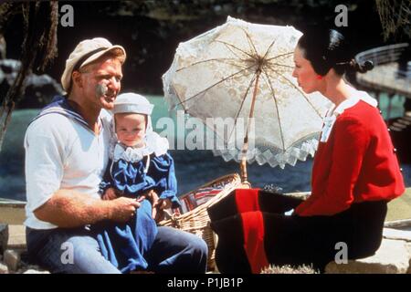 Original Film Title: POPEYE.  English Title: POPEYE.  Film Director: ROBERT ALTMAN.  Year: 1980.  Stars: ROBIN WILLIAMS; SHELLEY DUVALL. Credit: WALT DISNEY PRODS/PARAMOUNT / Album