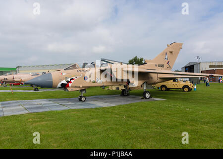 Panavia Tornado GR4 of the Royal Air Force. A multi role combat aircraft introduced in the 1970s