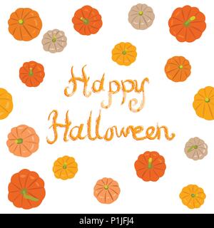 Pattern with pumpkins, vector illustration Stock Vector