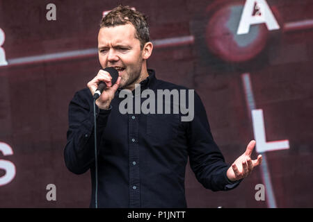 The Slow Readers Club performing live at Victorious Festival 2016. Stock Photo