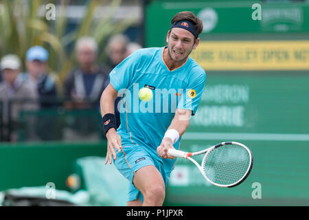 Cameron Norrie Tennis - Cameron Norrie v Tatsuma Ito - Nature Valley Open 2018 EDITORIAL ONLY Stock Photo