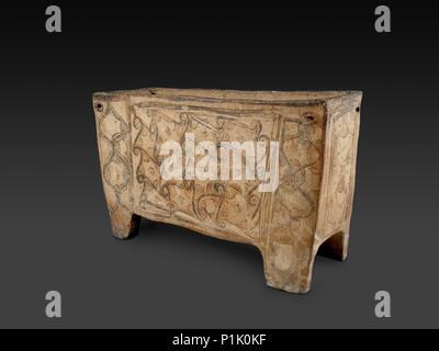 Larnax (coffin), Late Minoan IIIA Period, c1400 - c1300 BC. Artist: Unknown. Stock Photo