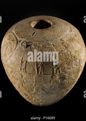 Macehead of Narmer, Protodynastic Period (Egypt),  c3300 - c3200 BC. Artist: Unknown. Stock Photo