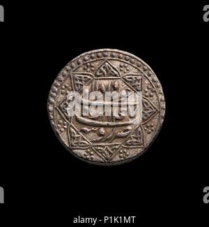 Mughal Coin, 1556-1605. Artist: Unknown. Stock Photo