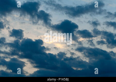 Dramatic storm clouds Stock Photo