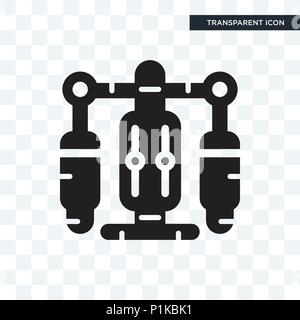 Jet pack vector icon isolated on transparent background, Jet pack logo concept Stock Vector