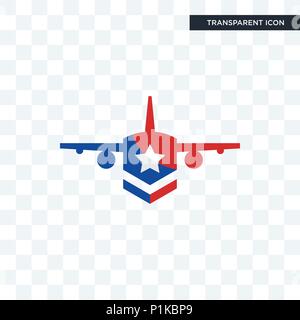 honor flight vector icon isolated on transparent background, honor flight logo concept Stock Vector