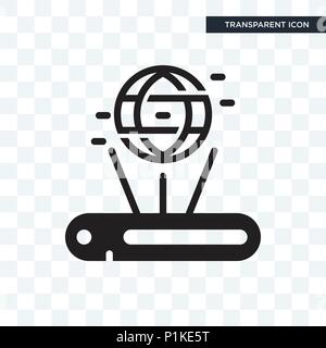 Hologram vector icon isolated on transparent background, Hologram logo concept Stock Vector