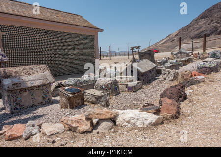 Ghost town of Rhyolite in Nevada, NV, USA Stock Photo