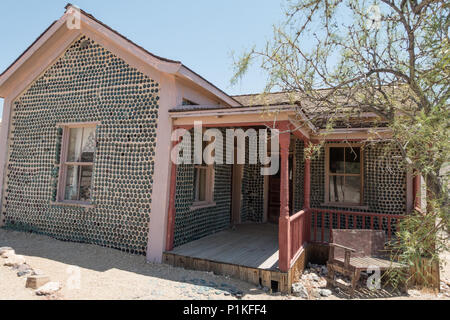 Ghost town of Rhyolite in Nevada, NV, USA Stock Photo