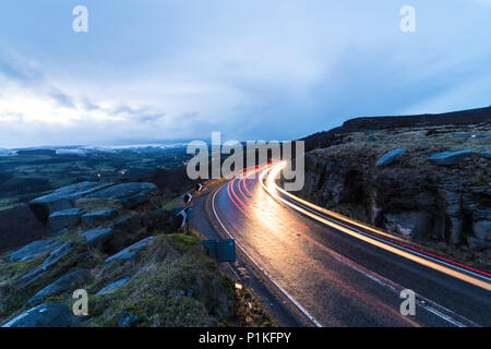 Winter in Hope Valley within the Peak District Stock Photo