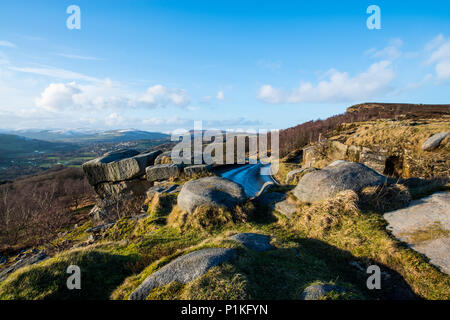 Winter in Hope Valley within the Peak District Stock Photo