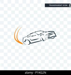 drift vector icon isolated on transparent background, drift logo concept Stock Vector