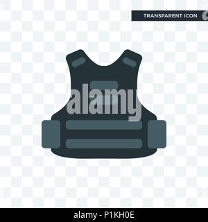 Military armor linear icon concept. Military armor line vector sign ...