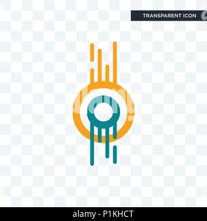 double o vector icon isolated on transparent background, double o logo concept Stock Vector