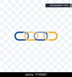 supply chain vector icon isolated on transparent background, supply chain logo concept Stock Vector