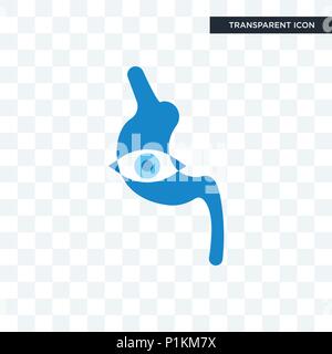 endoscope vector icon isolated on transparent background, endoscope logo concept Stock Vector