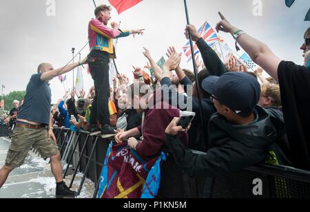 Glastonbury Festival 2017 - Saturday  Pictured Kaiser Chiefs 24/06/17 Stock Photo