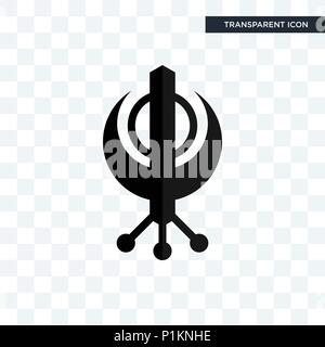 punjabi vector icon isolated on transparent background, punjabi logo concept Stock Vector