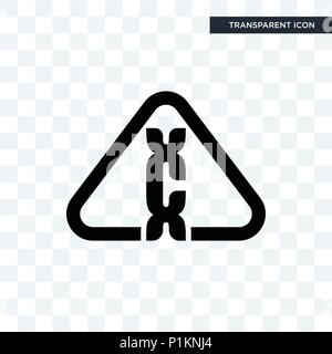 carcinogen vector icon isolated on transparent background, carcinogen logo concept Stock Vector