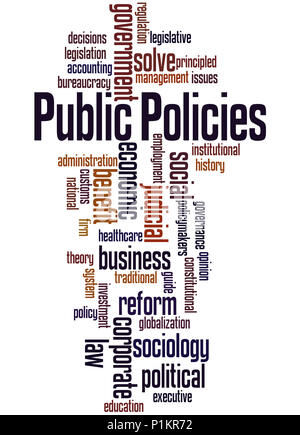 Public Policies, word cloud concept on white background Stock Photo - Alamy