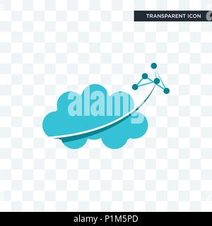 nervous system vector icon isolated on transparent background, nervous system logo concept Stock Vector